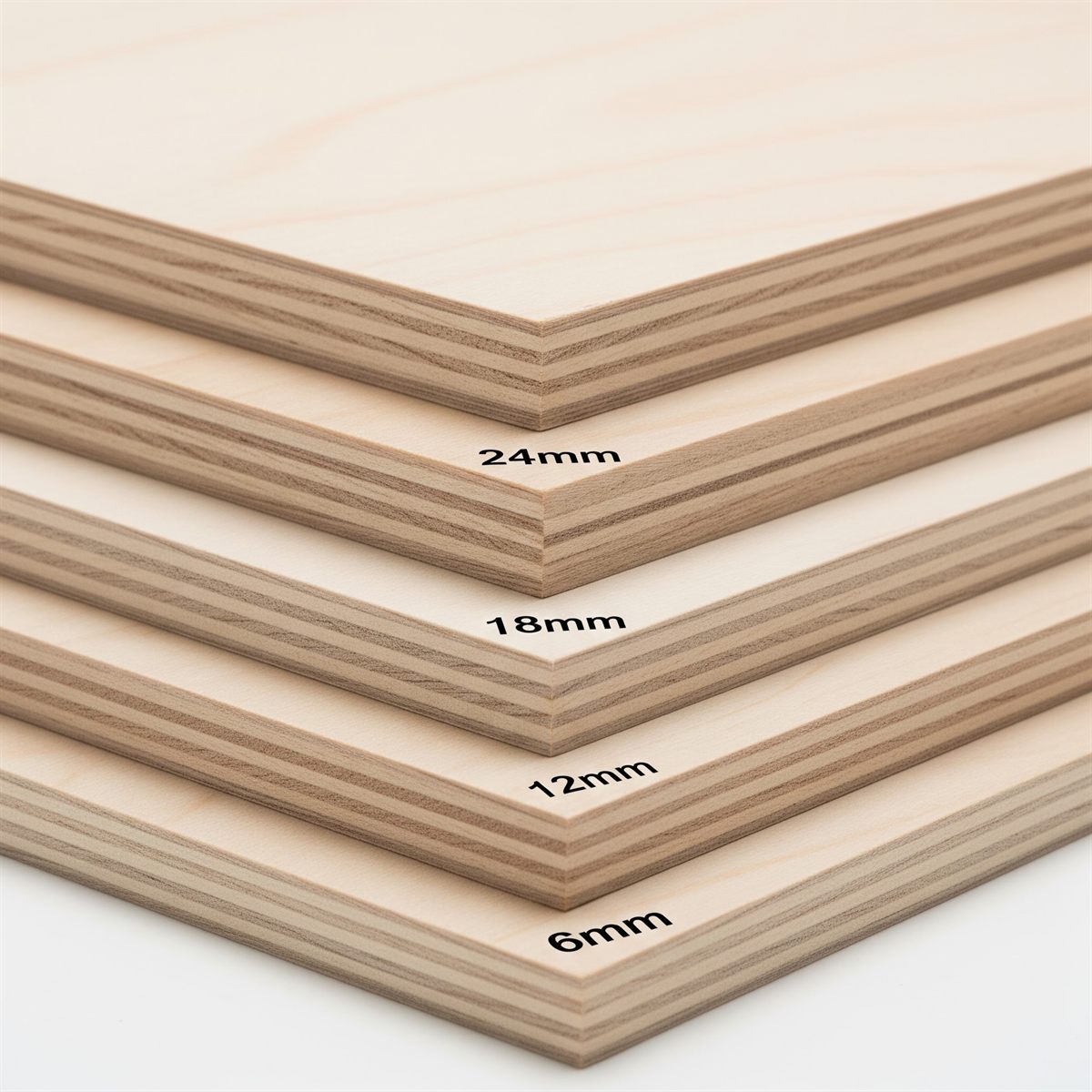 Commercial beech plywood in multiple thicknesses
